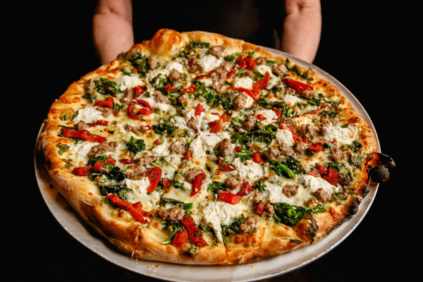 Pizza Quincy MA - Pepperoni pizza slice fresh baked